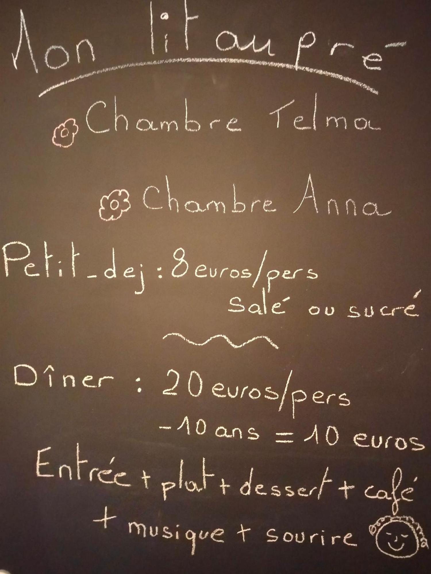 Chambre Familiale Anna "Mon Lit Au Pre" , Jusqu'A 4 Adultes Et 2 Enfants Avec Piscine Familles, Couples Ou Femmes Seulement Pontours Luaran gambar